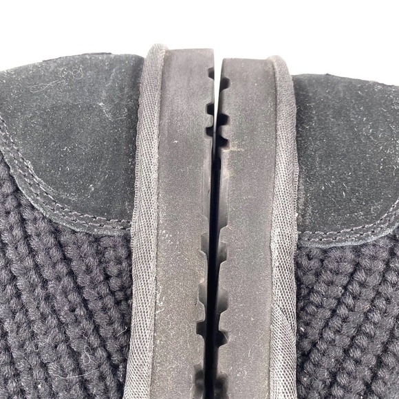 UGG 5819 Classic Cardy Black Knit Tall Sweater Boots Women's 6 - Picture 7 of 12